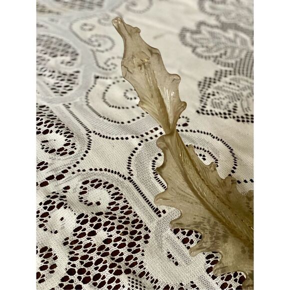 Vintage Murano Replacement Chandelier Glass Leaf 15” - Picture 4 of 7